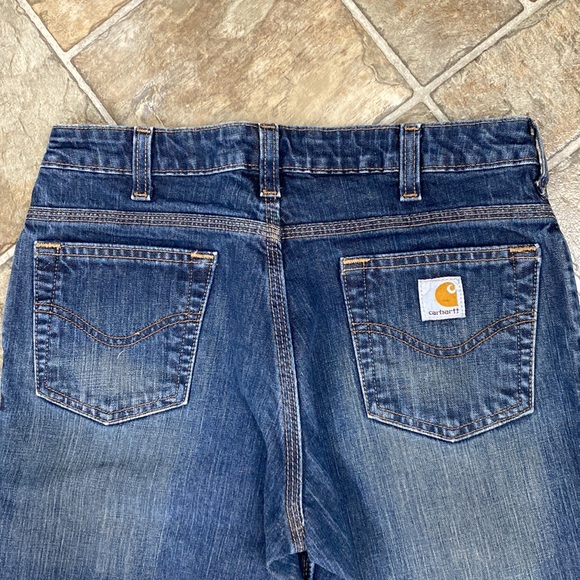 Carhartt Traditional Fit Bootcut Jeans, Med Blue Wash - Picture 7 of 11